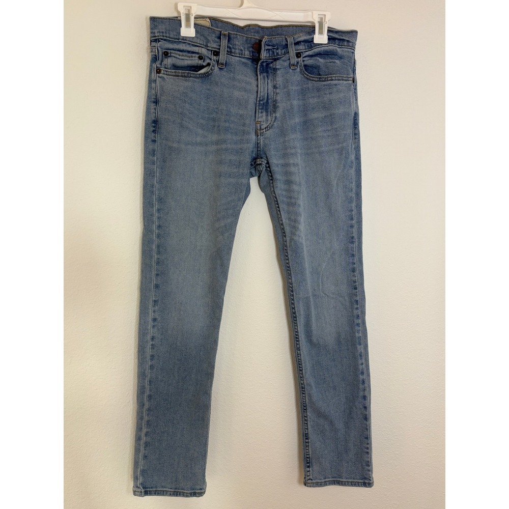 Hollister Skinny Jeans Mens 32x30 Light Wash Blue Denim Stretch Casual Pants